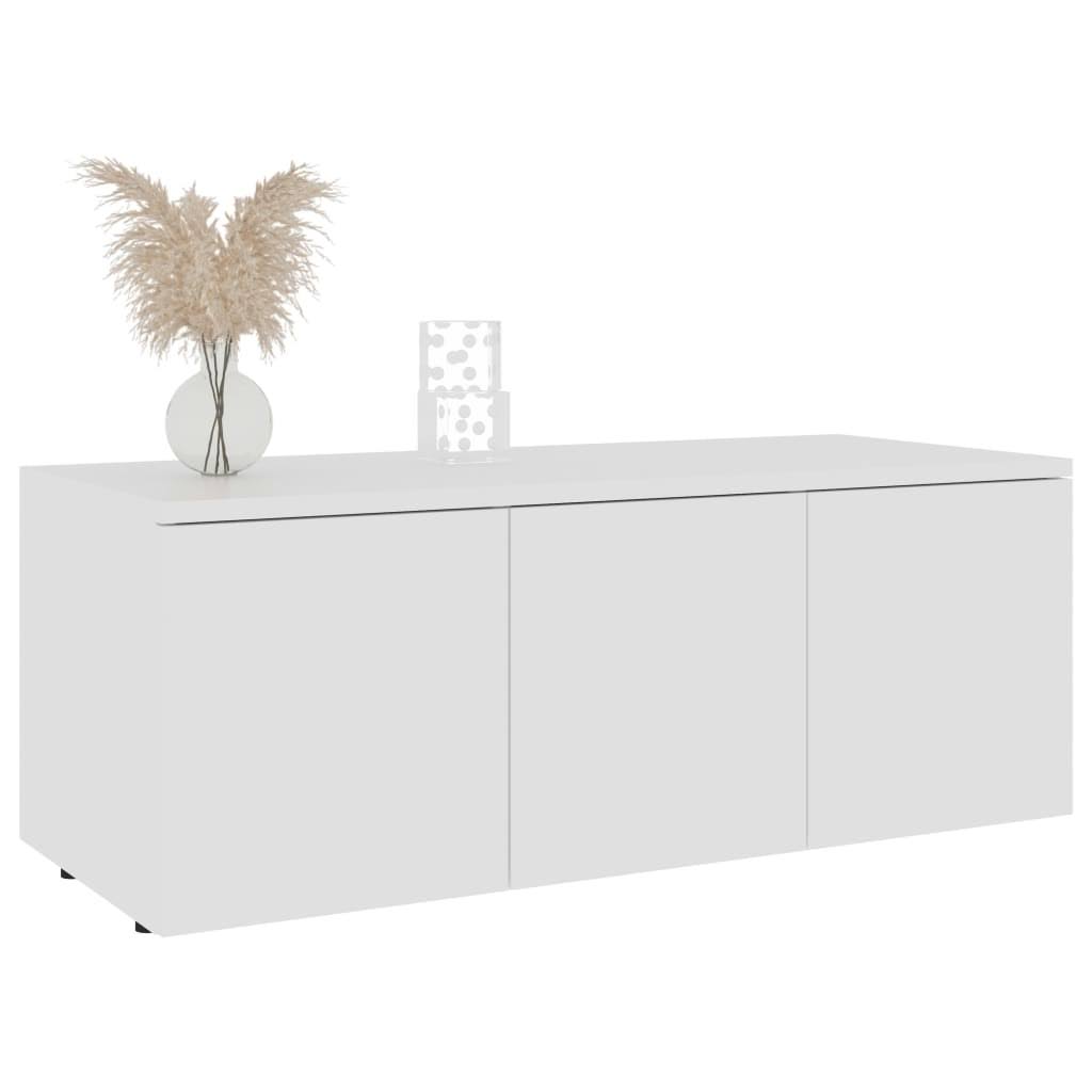 White Chipboard TV Cabinet D435350