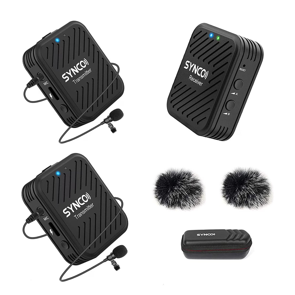 2.4G Wireless Microphone System with 2 Lavalier Microphones Q122507