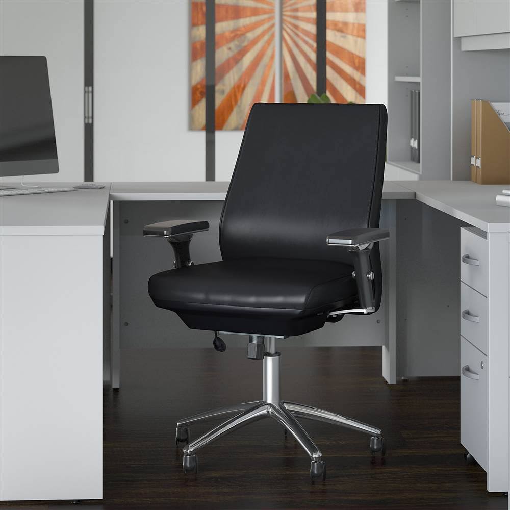 Black Leather Executive Office Chair K832