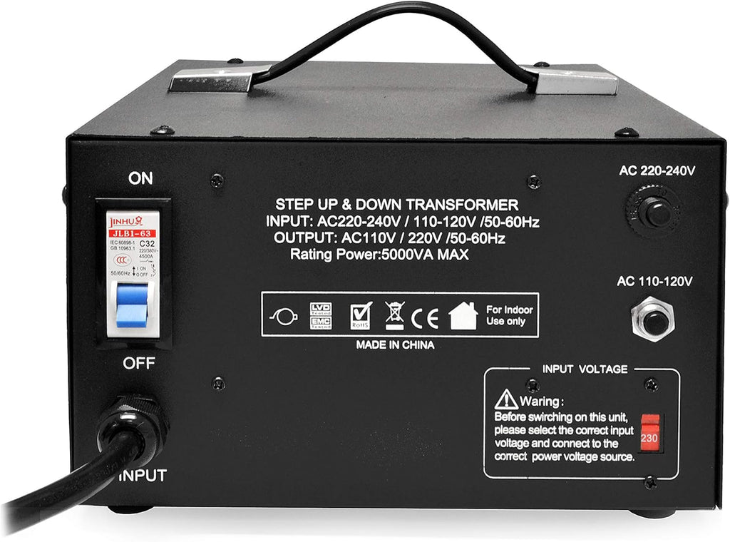 Voltage Transformer Converter 5000 Watt 110V 220V Circuit Breaker Protection B70112
