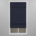 Navy Cordless Blackout Cotton Roman Shade 30 in. W x 72 in. L P852080