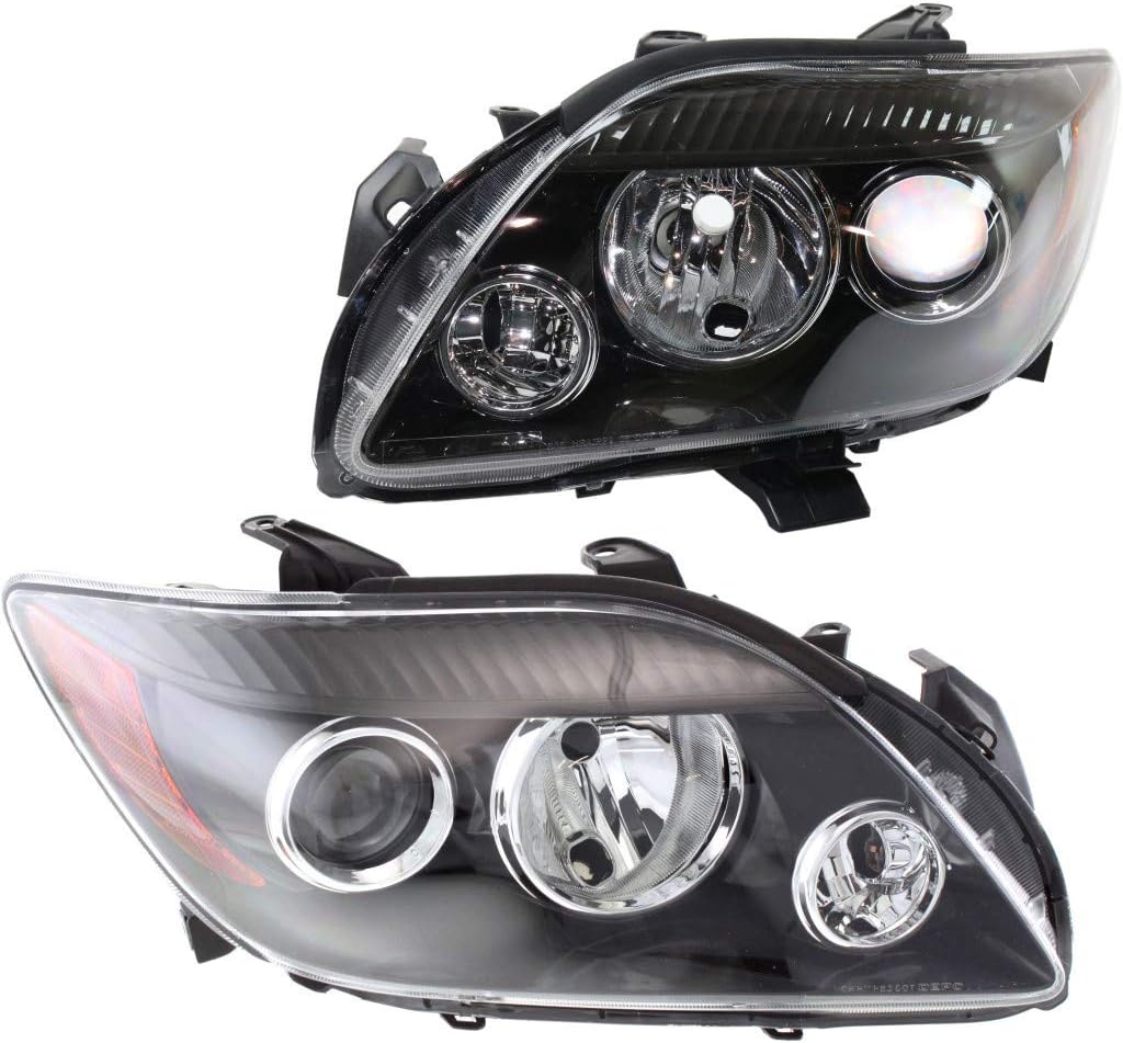 2008 2010 Scion tC Headlight Assembly Passenger Side Black Housing K712