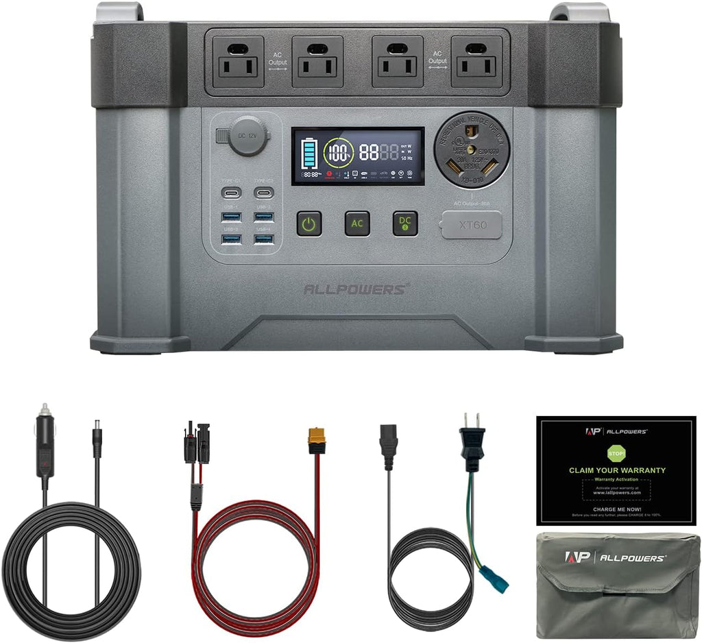 1500Wh MPPT Solar Generator with 4 AC Outlets O773