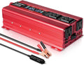 1000W/2000W Peak Car Power Inverter DC 12V to 110V AC Converter with LCD Display Dual AC Outlets Dual USB, Pack of 2 K5226