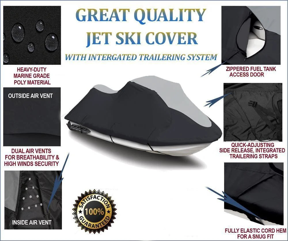 Black/Grey PWC JetSki Cover Z22875