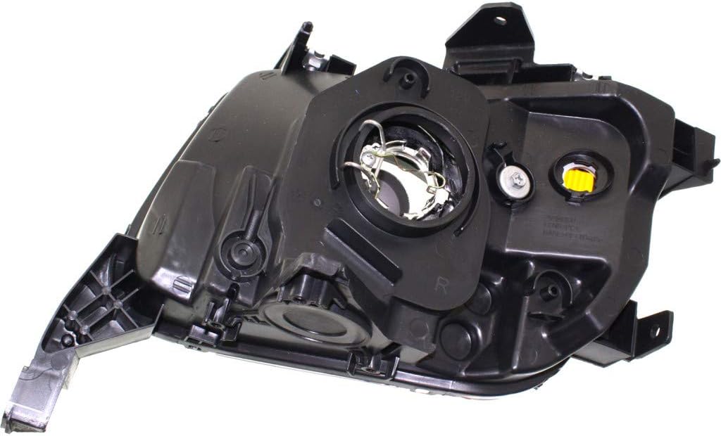 Black Bezel Headlight Assembly Passenger Side H9153