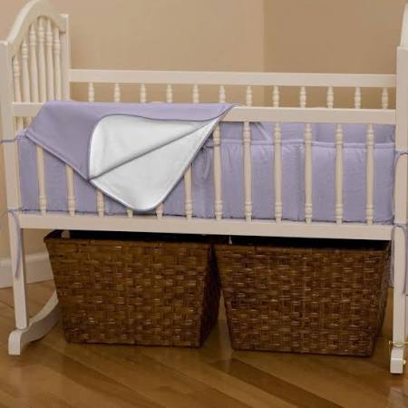 Solid Seafoam Aqua Crib Bumper Z282692