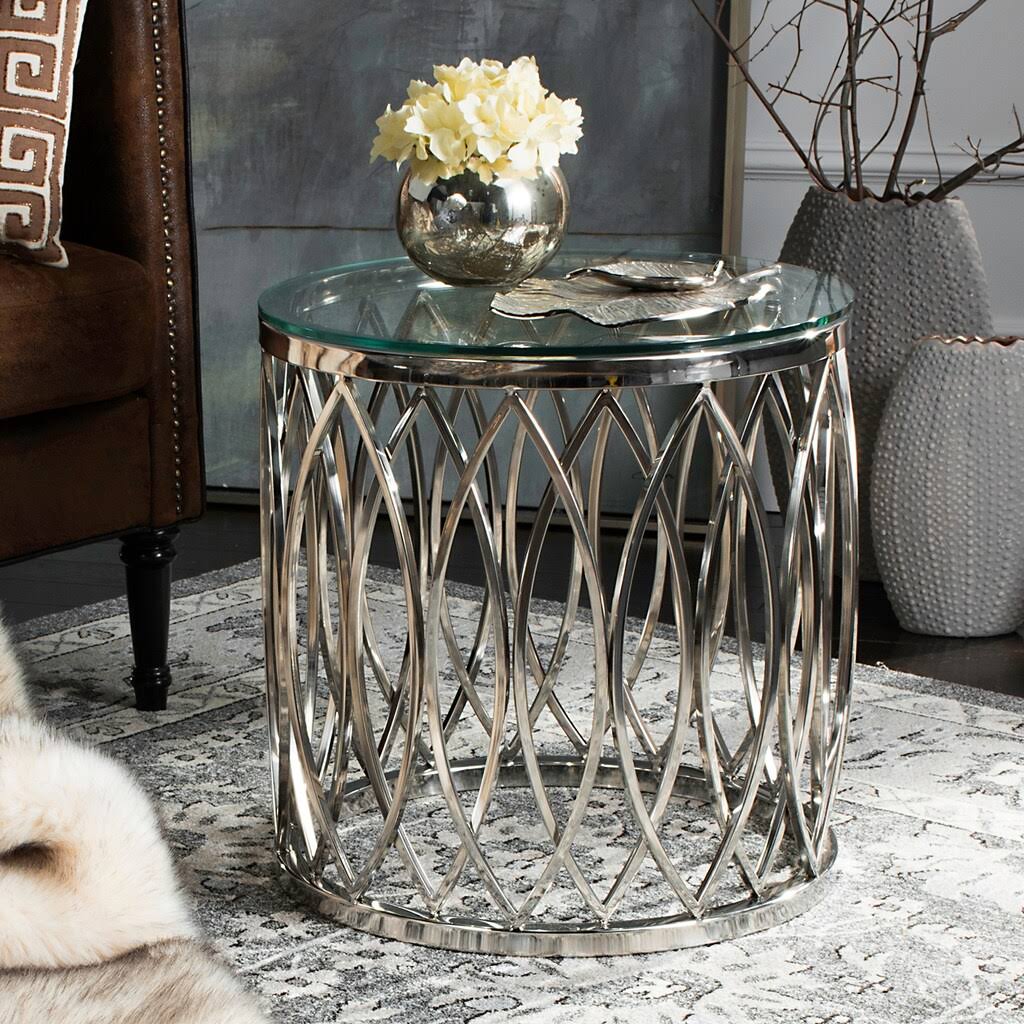 Glass Top End Table M358