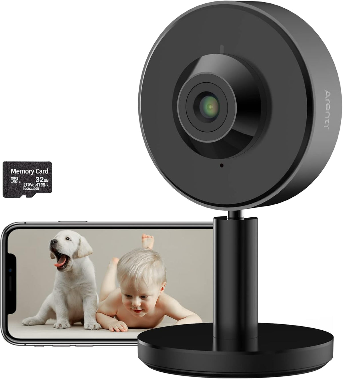 2K 5ghz WiFi Indoor Security Camera with Night Vision, Two-Way Audio, Pack of 2 Z495