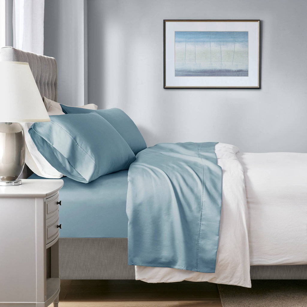 1000 Thread Count 4 Piece Sheet Set Cal King Blue K446