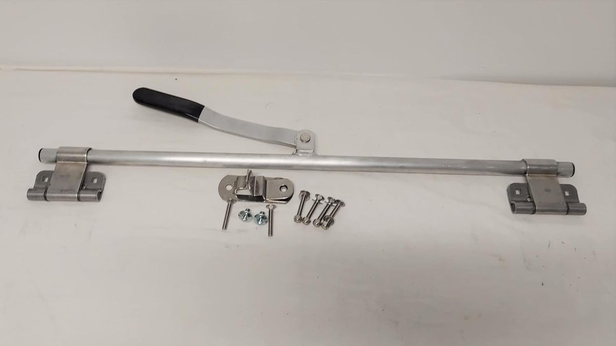 Aluminum Cargo Trailer Door Latch with SS Hasp and Mounting Hardware O78154