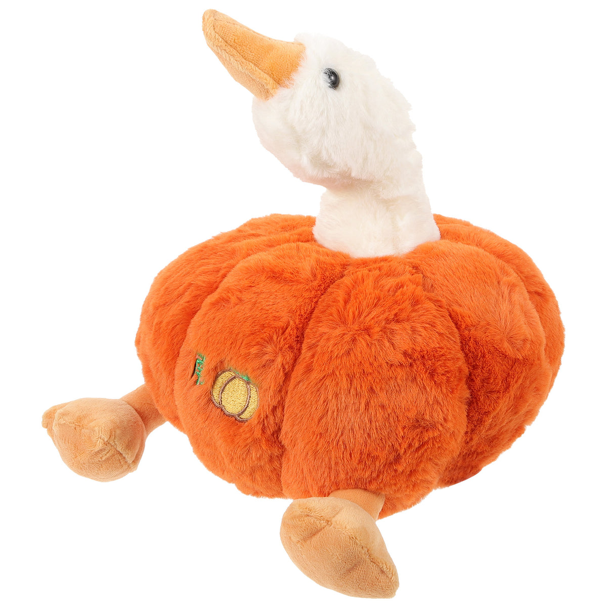 Plush Pumpkin Duck Stuffed Animal Doll K134939