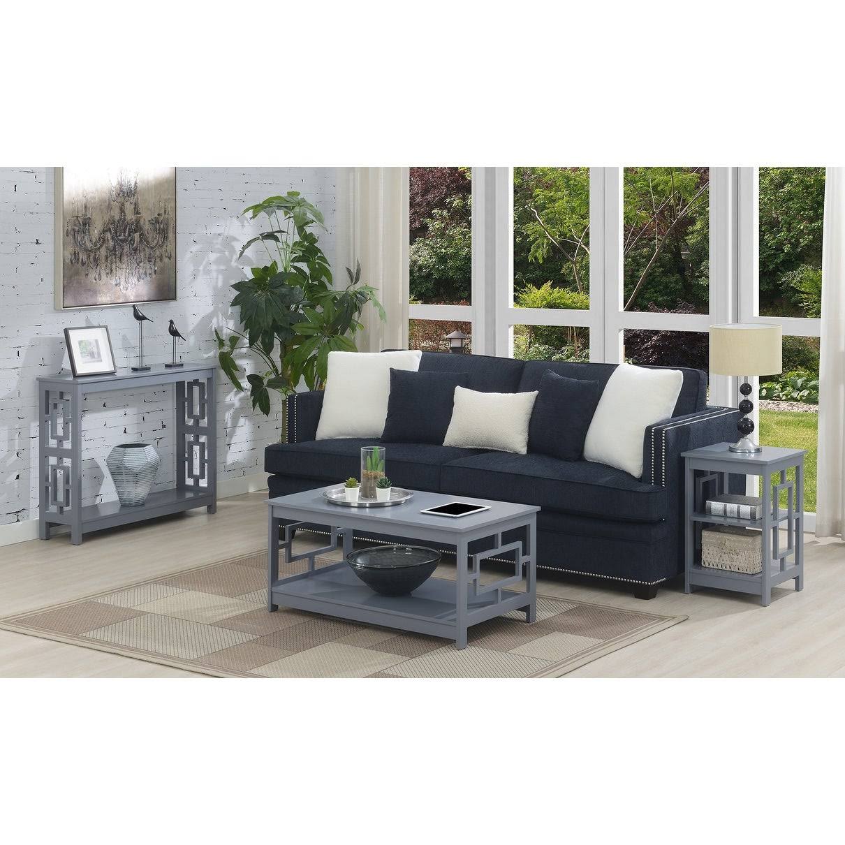 Black Square End Table O82286