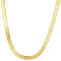 10K Yellow Gold Silky Herringbone Chain Necklace, 20 Inches F25008