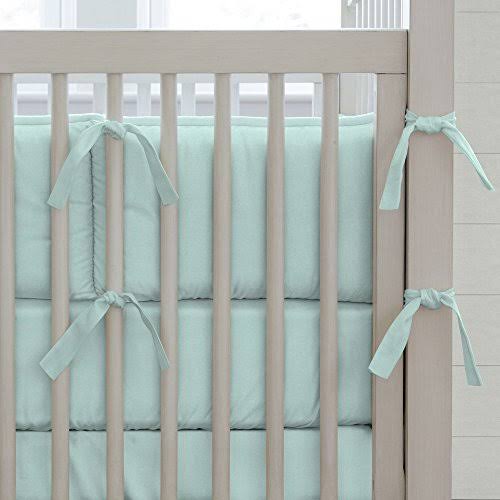 Solid Seafoam Aqua Crib Bumper Z282692