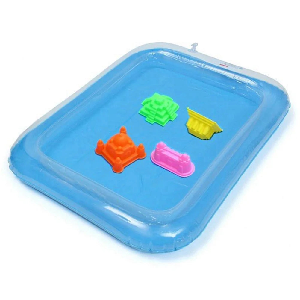 Blue Inflatable Sandbox Play Sand Toy Tray J43926