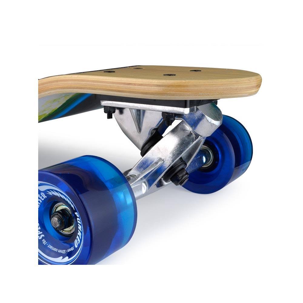 Checker White Drop Down Longboard Complete F31239