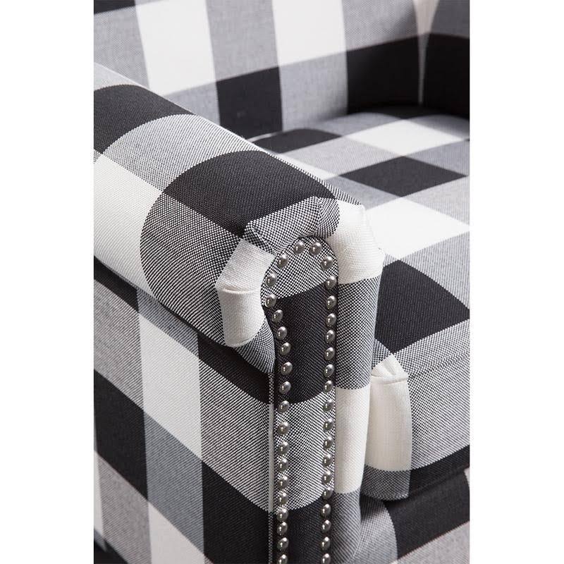 Teal Purple Grey Yellow Accent Chair O160910