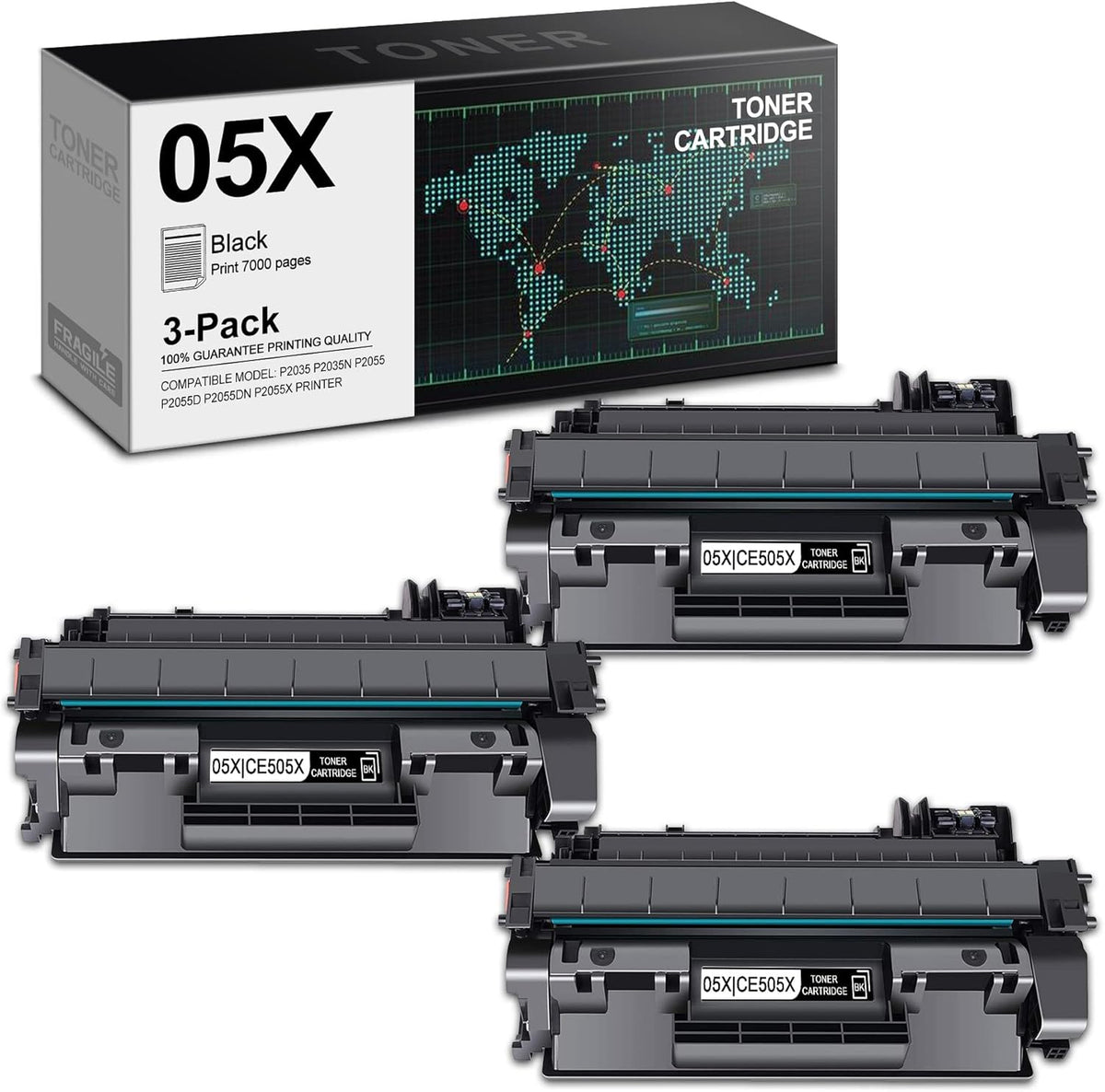 Black 3-Pack High Capacity Toner Cartridge U47562