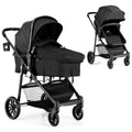Gray 2 in 1 Convertible Baby Stroller with 5-Point Harness K853