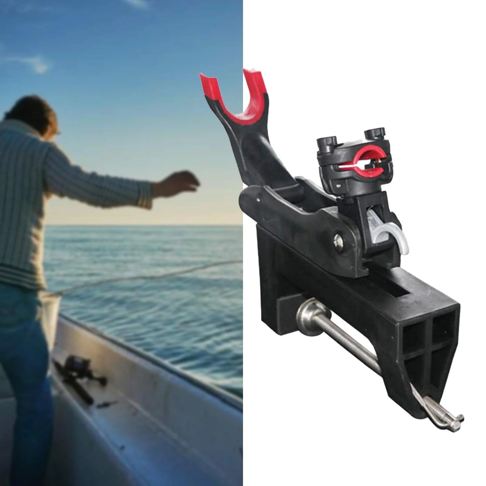 Fishing Rod Holder with Clamp Stand for Kayak H4061
