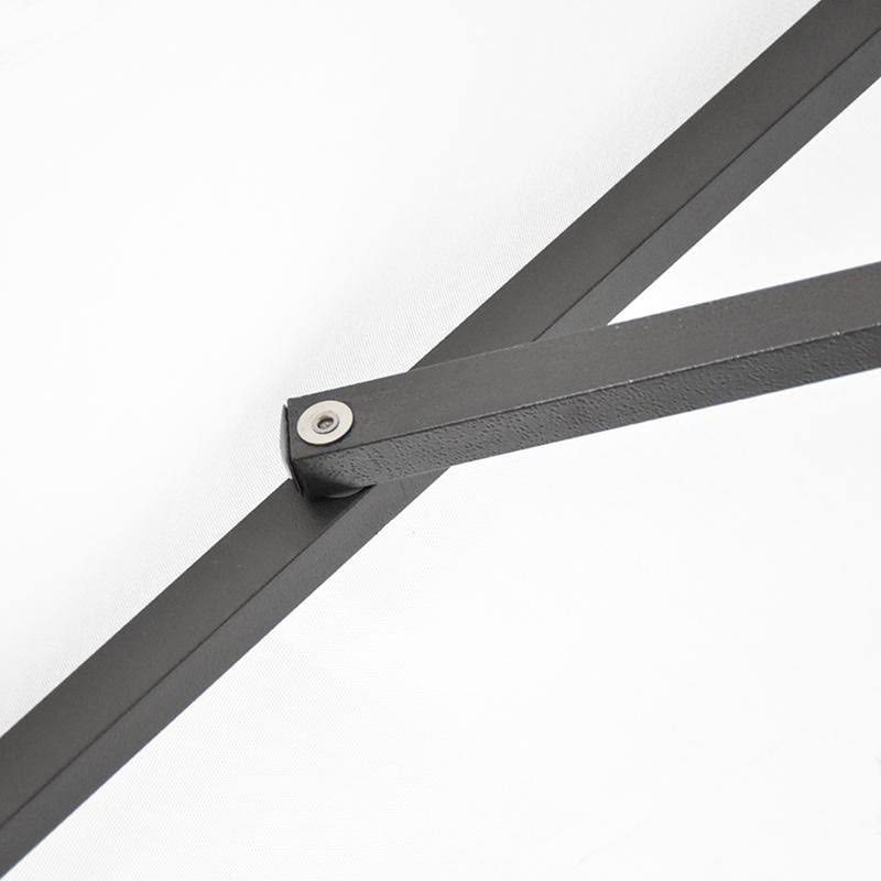 9 ft. Aluminum Market Umbrella Collar Tilt Matted Black Olefin Hunter Green N9144