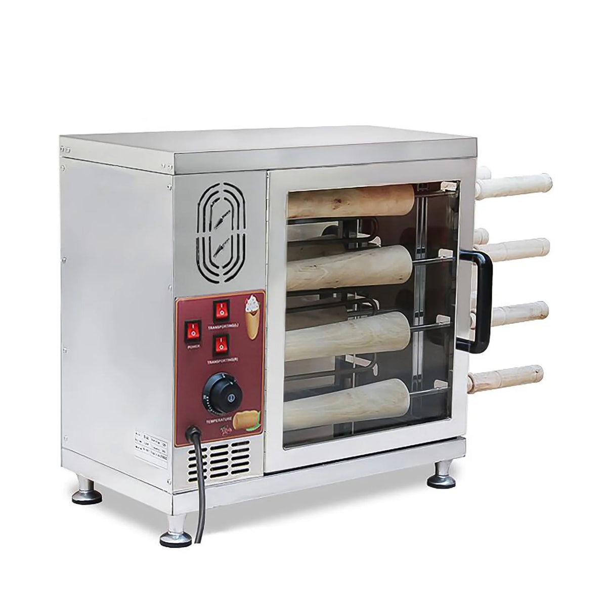 Chimney Cake Maker, 8 PCS, Stainless Steel, 110V T625537