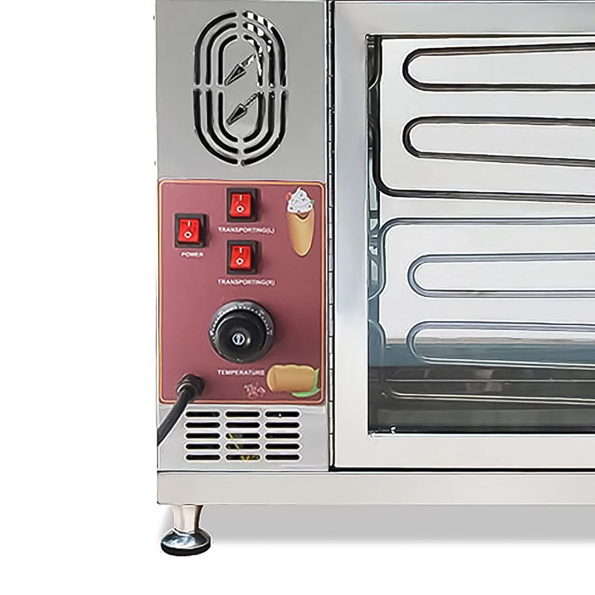 Chimney Cake Maker, 8 PCS, Stainless Steel, 110V T625537