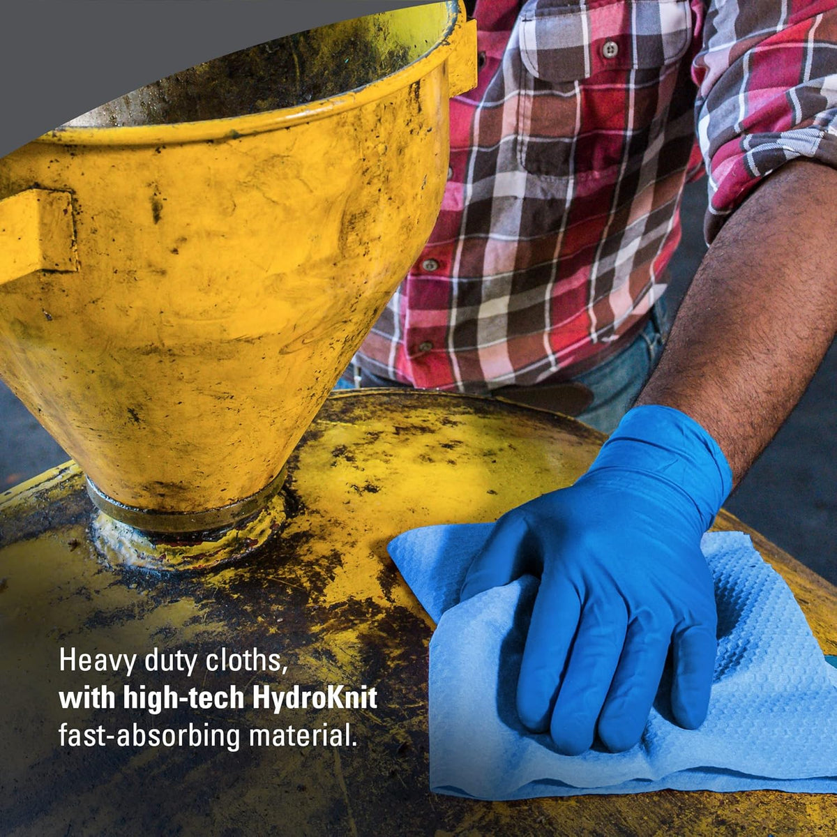 Heavy Duty Cloths Jumbo Roll, Blue, 475 Sheets / Roll O505324