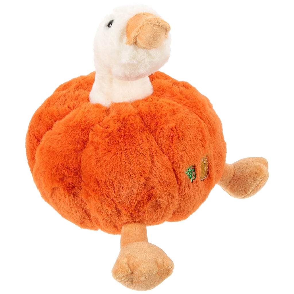 Plush Pumpkin Duck Stuffed Animal Doll K134939
