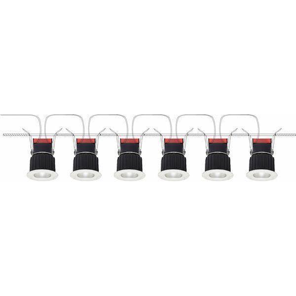White LED Round Recessed Adjustable Gimbal 4000K U28302