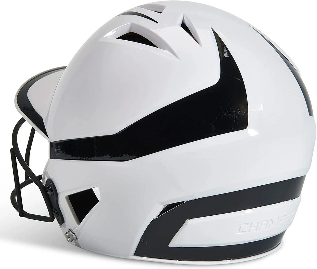Youth Fastpitch Softball Batting Helmet Black/White T14706