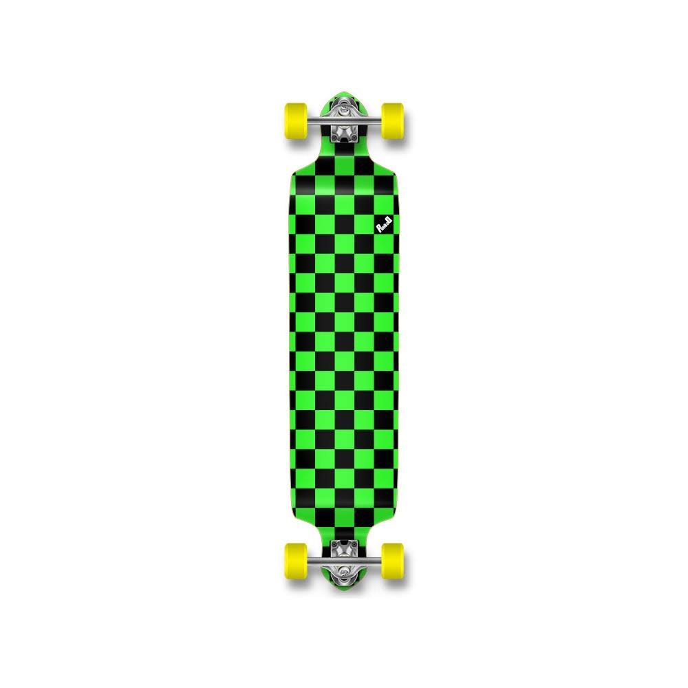 Checker White Drop Down Longboard Complete F31239