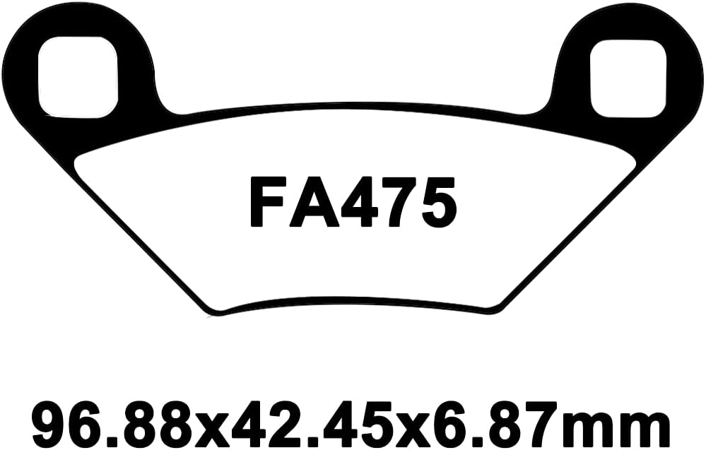Sintered Brake Pads Replacement 3 Sets Front and Rear Pack of 2 K479
