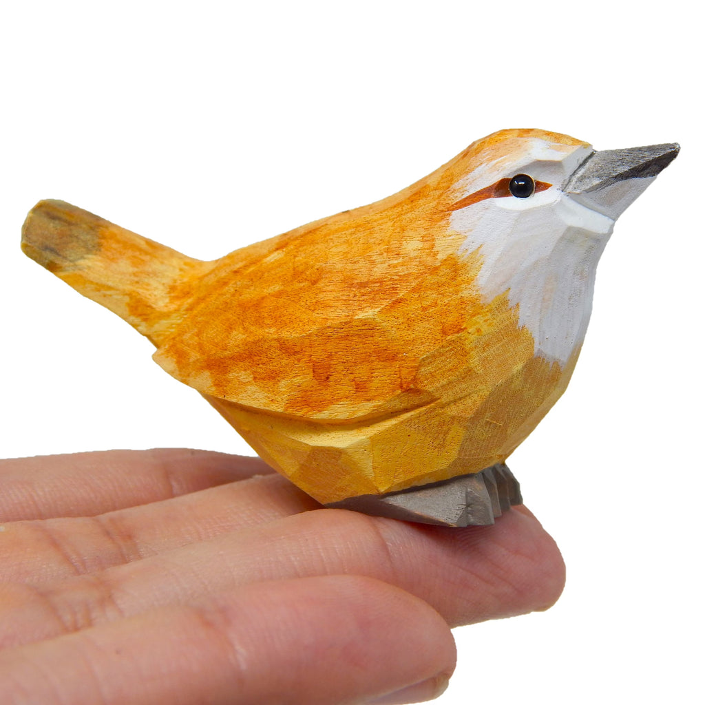 Wood Figurine Statue Handmade Carving V2612