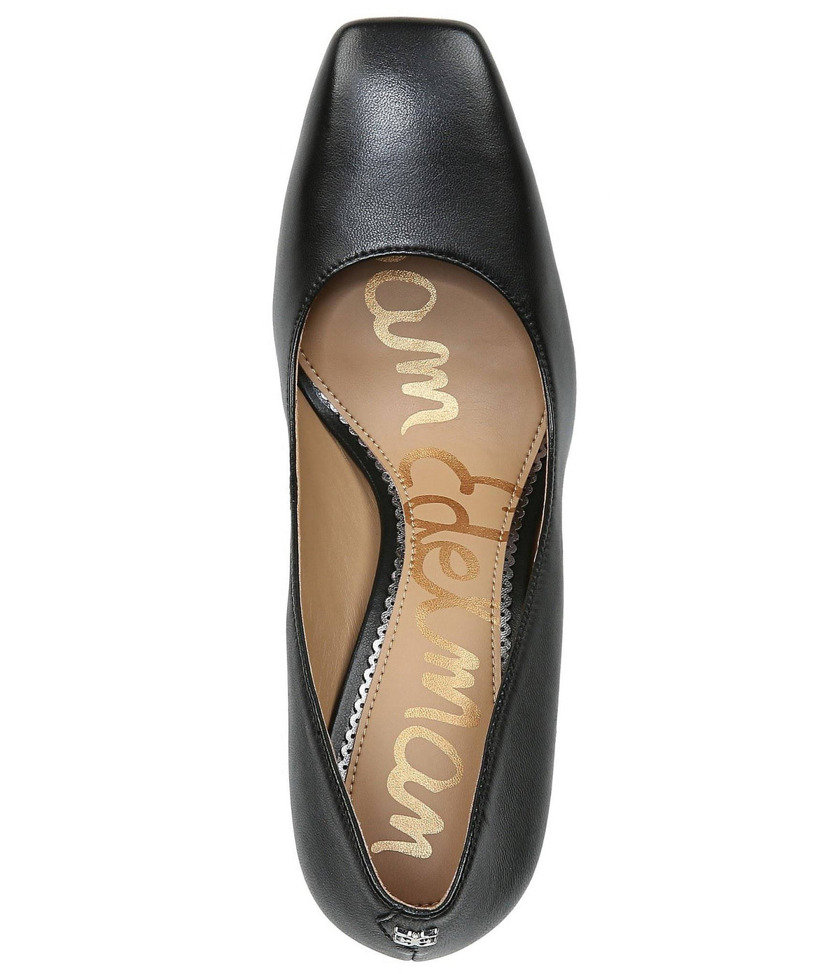 Black Square-Toed Pumps Y892