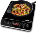 Induction Cooktop, 1800W Portable Induction Burner with Timer, Sensor Touch, 10 Temperature and 9 Power Setting, Kids Safety Lock F28663