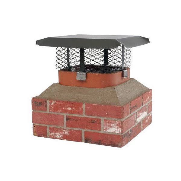 Large Galv Steel Chimney Cap with 3/4x22 Mesh S314
