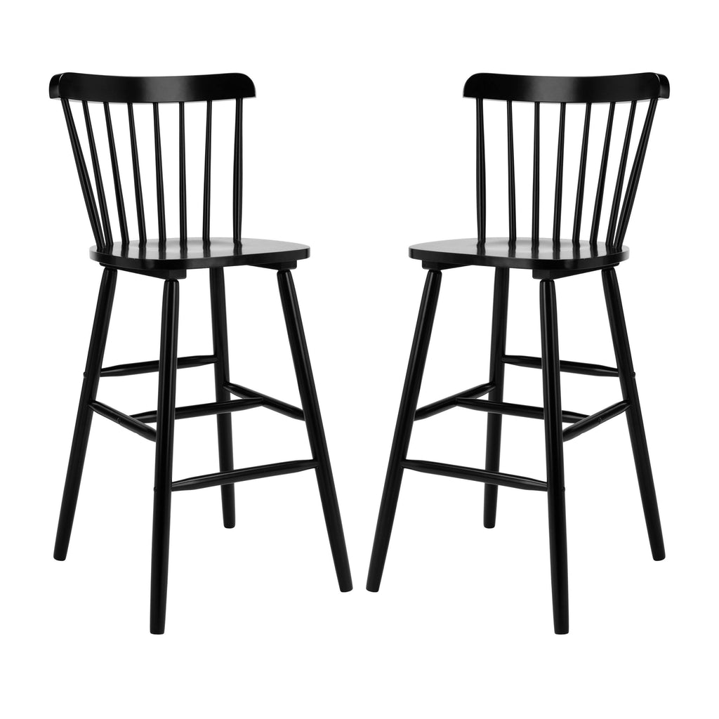 Black Bar Stool Set of 2 W1561