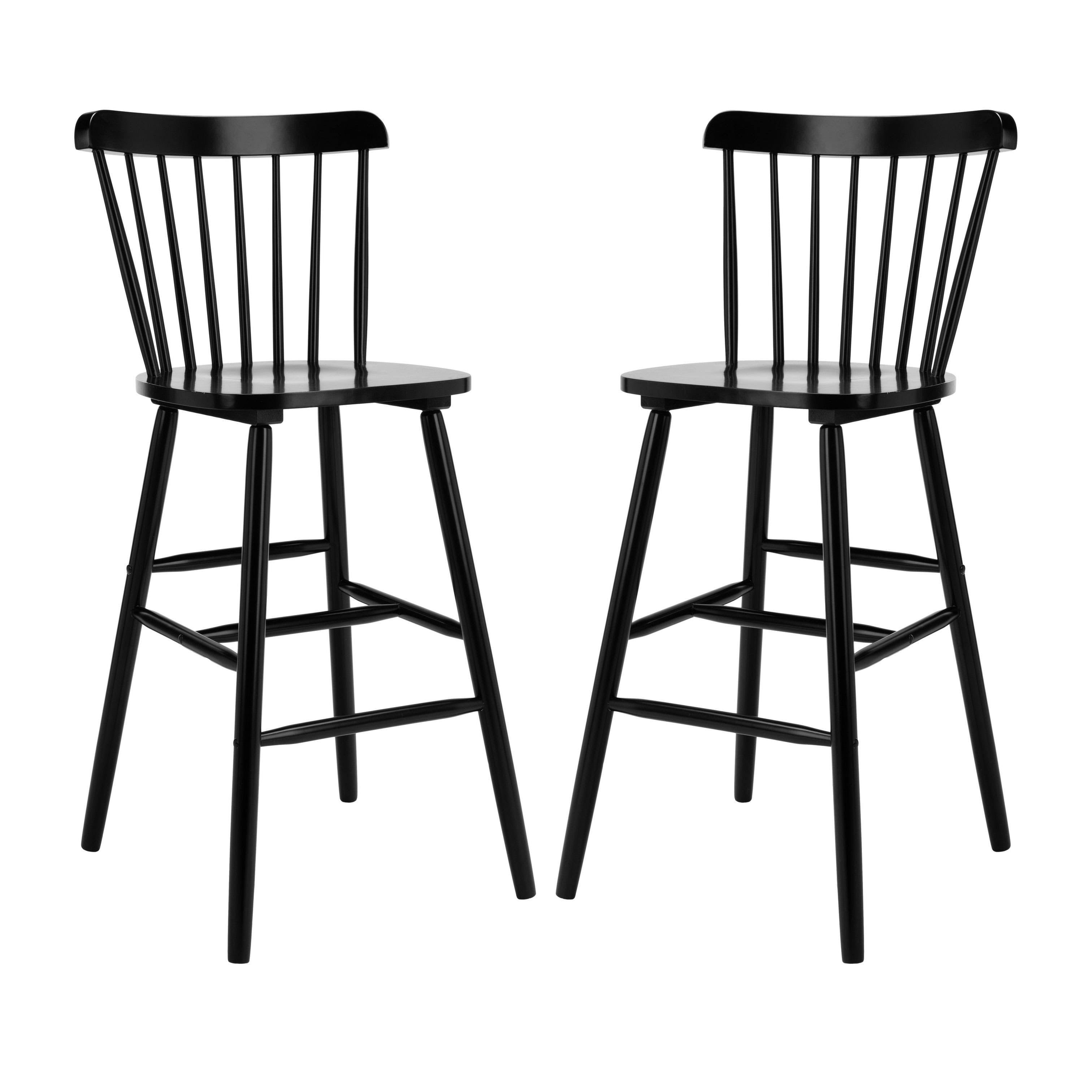 Black Bar Stool Set of 2 W1561