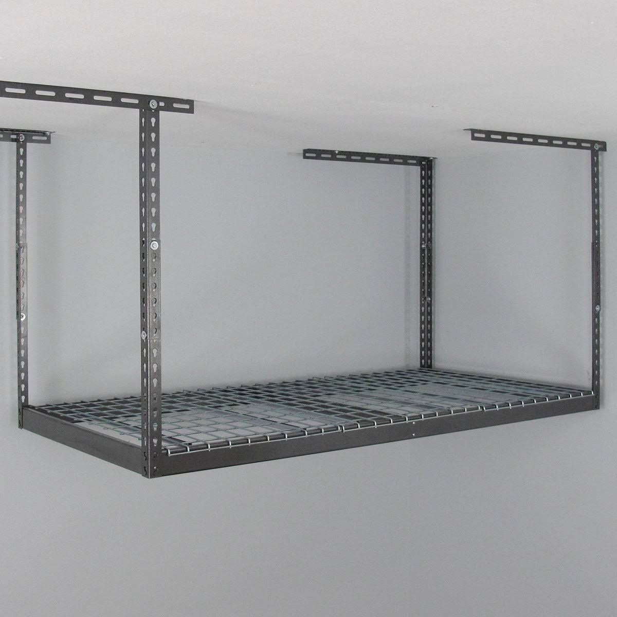 Overhead Garage Storage Rack White F297886