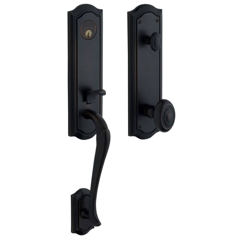 Satin Black Single Cylinder Mortise Handleset N507