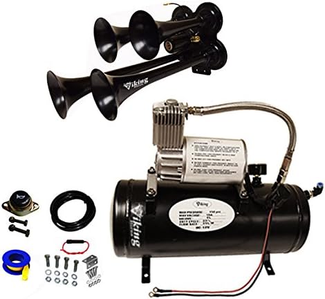 4 Black Trumpets Train Air Horn Kit A224649
