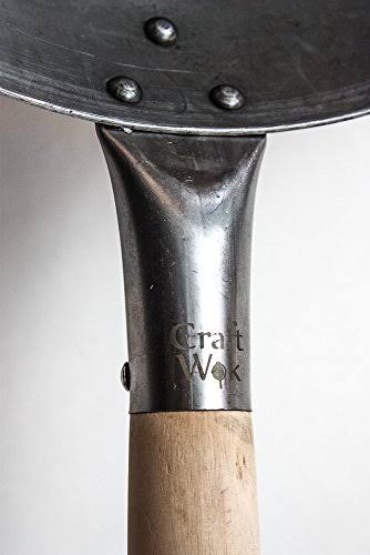 16 inch Carbon Steel Wok with Wooden and Steel Helper Handle T2559