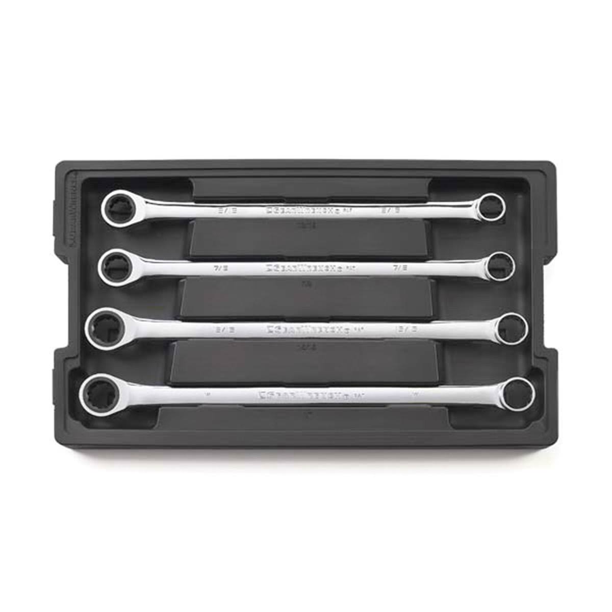 4 Piece SAE Double Box Ratcheting Wrench Set S688094