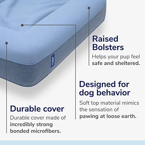 Blue Large Memory Foam Dog Bed U9349