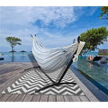 2 Person Double Hammock with 9 ft Steel Stand and Carrying Case W93120