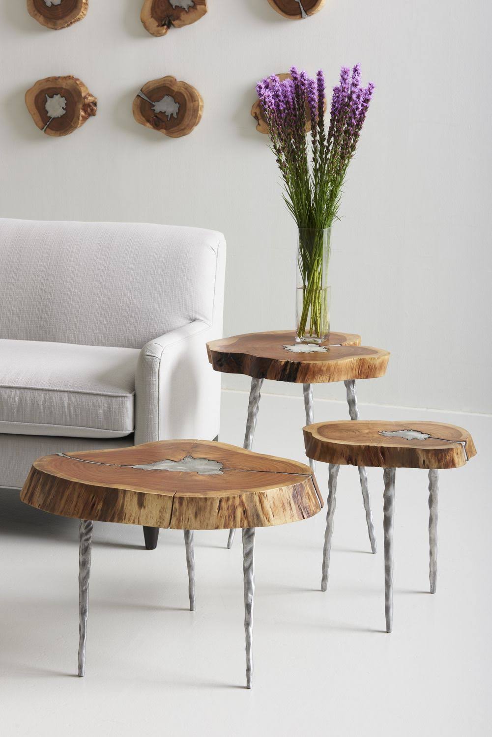 Poured Aluminum Side Table P451717