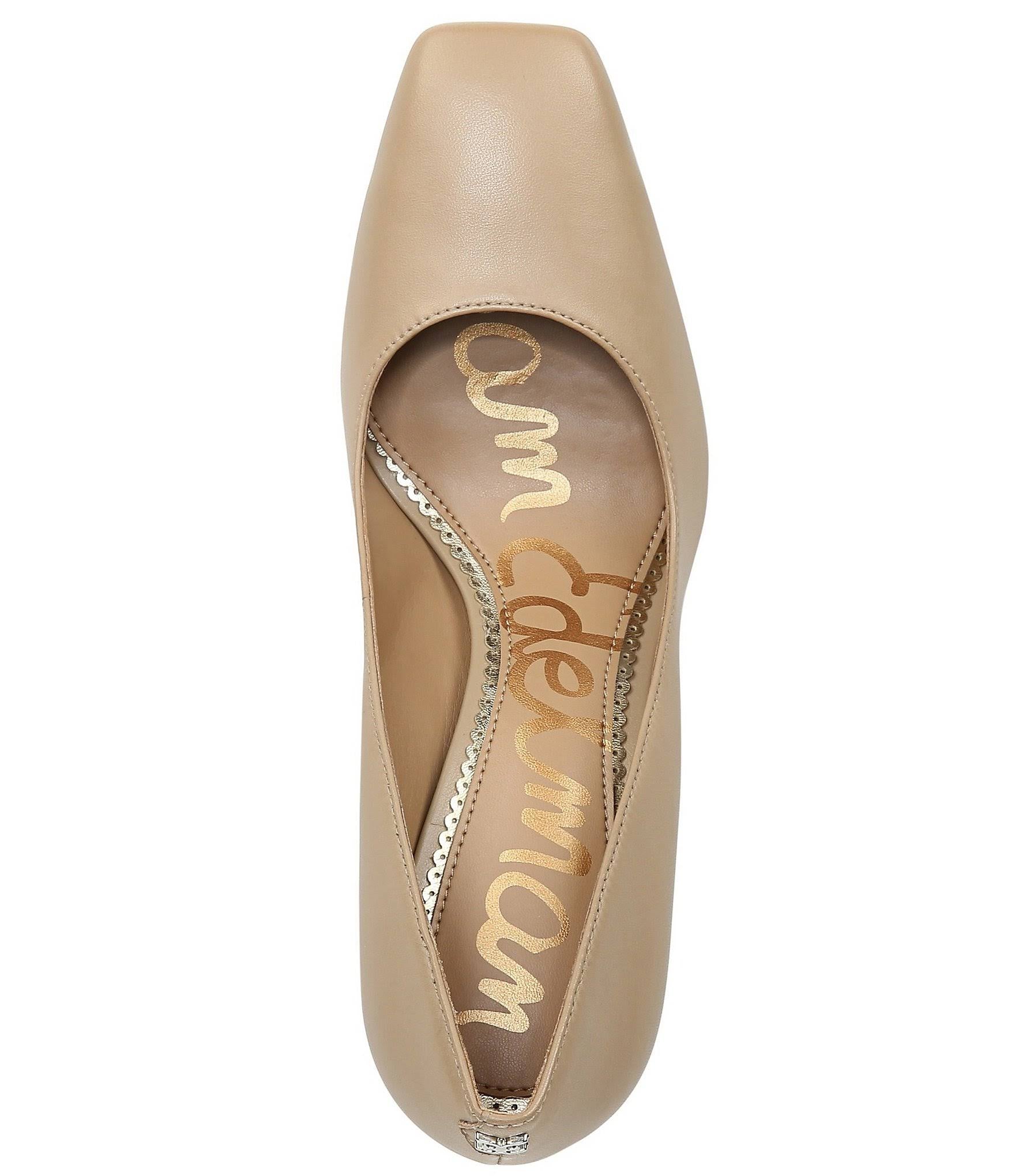 Black Square-Toed Pumps Y892
