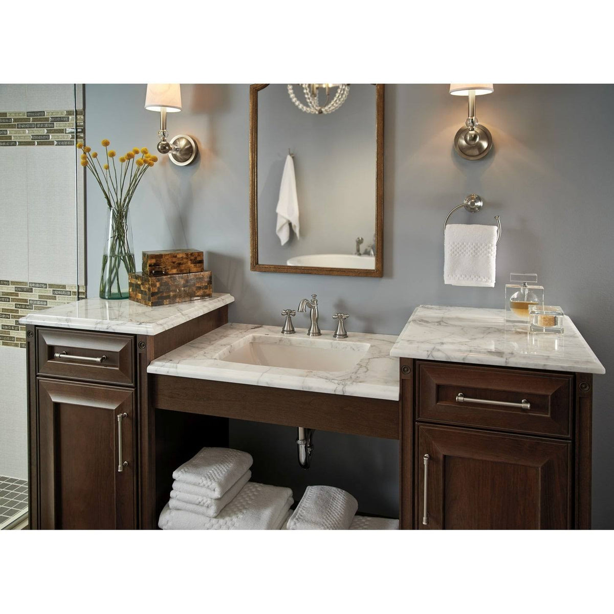 Brilliance Stainless Two Cross Bath Faucet / Bidet Handle Kit O512068